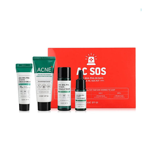 Some By Mi AHA BHA PHA 30 Days Miracle AC SOS Kit | Masksheets