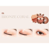 VT X BTS Stay It Twin Eye Shadow - 1 Bronze Coral