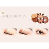 VT X BTS Stay It Twin Eye Shadow - 2 Gold Brown