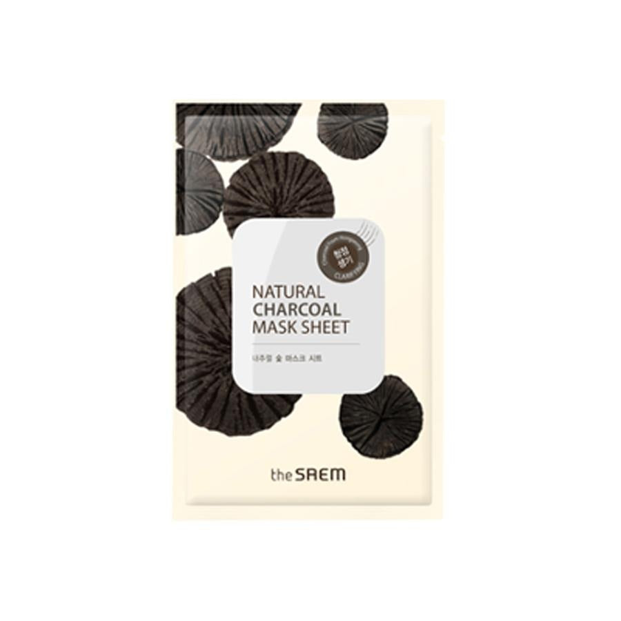 the SAEM Natural Charcoal Mask Sheet 1 Sheet Masksheets